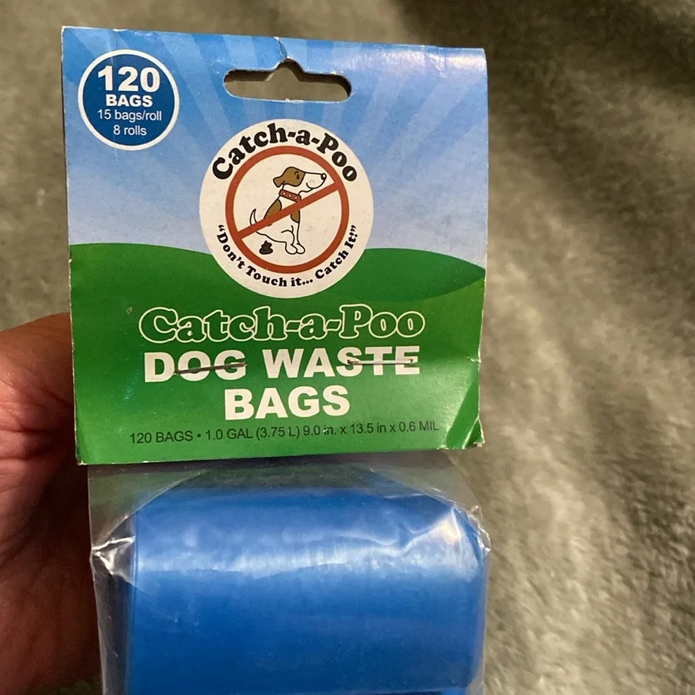 Catch-a-Poo Dog Waste Bags - Blue